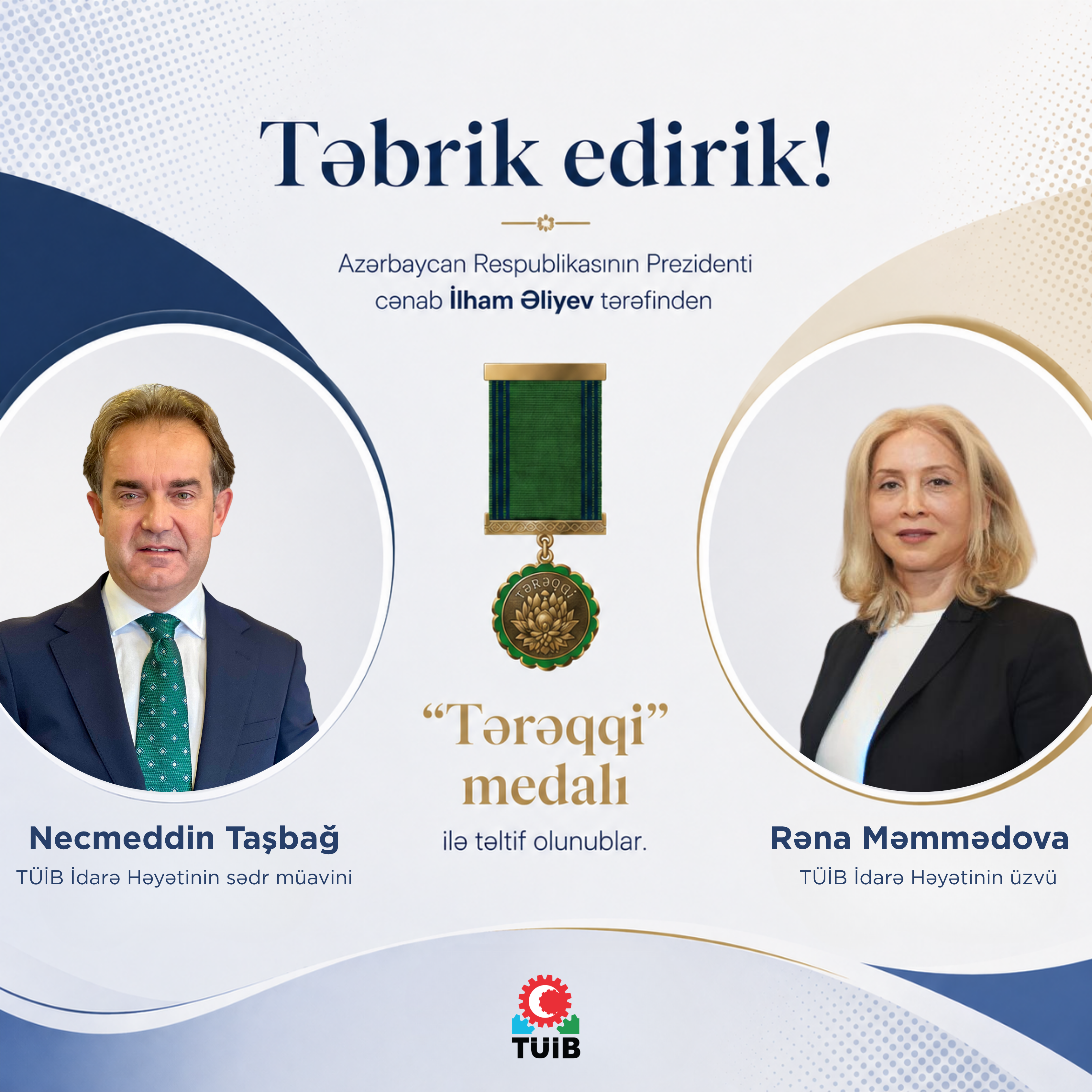 TÜİB-də “Tərəqqi” medalı alan üzvlərin sayı artır